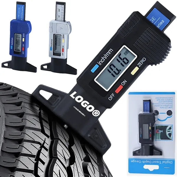 Tire Tread Depth Gauge Digital LCD Checker Tester
