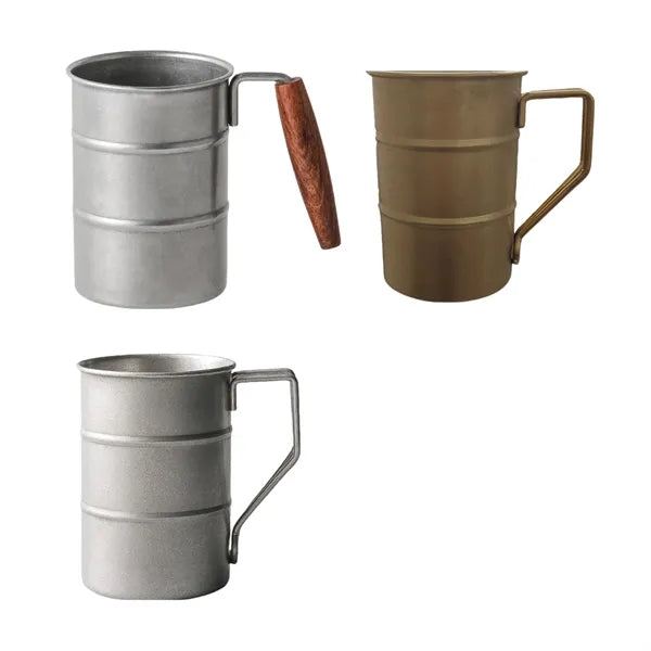 Outdoor Stainless Steel Mug Retro Large Capacity Creative