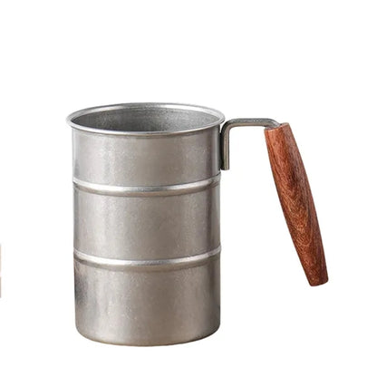 Outdoor Stainless Steel Mug Retro Large Capacity Creative