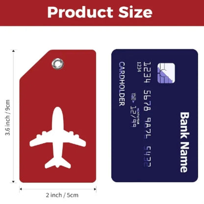 Upgraded Silicone Travel Luggage Tag With Name ID