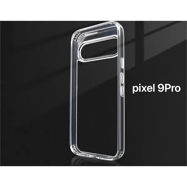 Google Pixel 9 PRO XL Clear Hardshell Case with TPU Bumpers