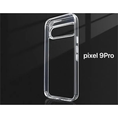Google Pixel 9 PRO XL Clear Hardshell Case with TPU Bumpers