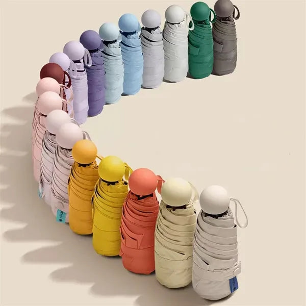 Capsule Case Mini Six-Bone Umbrella
