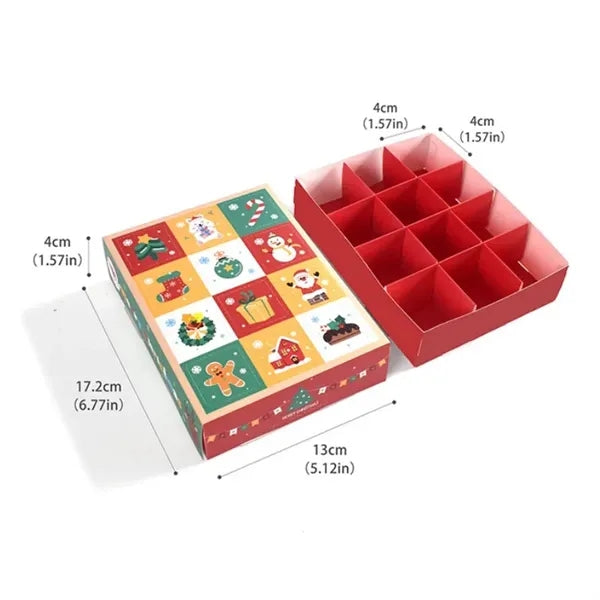 5pcs Empty Christmas Advent Calendar Boxes