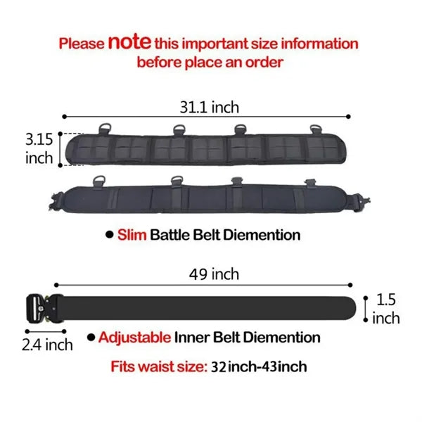Tactical Belt Multifunctional Girdle For Outdoor Sports