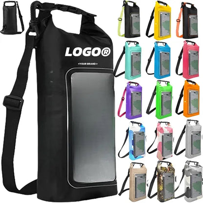 2L Outdoor Beach Waterproof Backpack Clear Phone Pouch