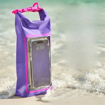 2L Outdoor Beach Waterproof Backpack Clear Phone Pouch