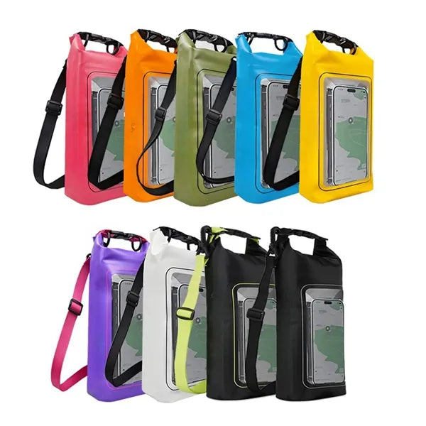 2L Outdoor Beach Waterproof Backpack Clear Phone Pouch