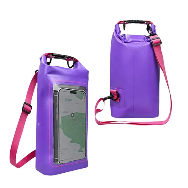 2L Outdoor Beach Waterproof Backpack Clear Phone Pouch