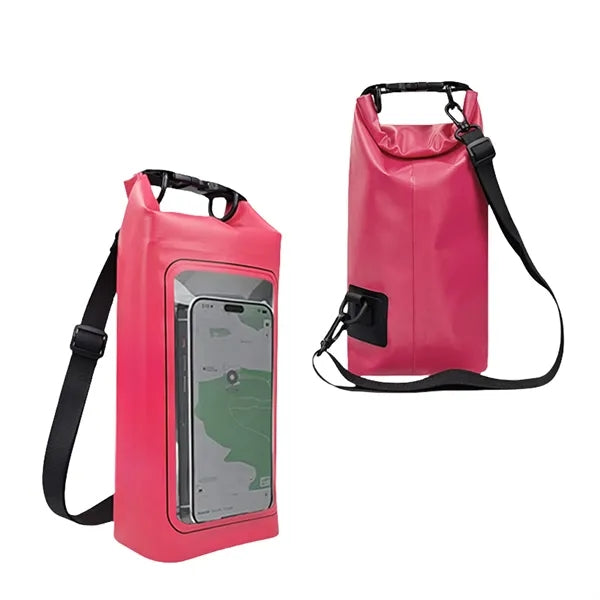 2L Outdoor Beach Waterproof Backpack Clear Phone Pouch