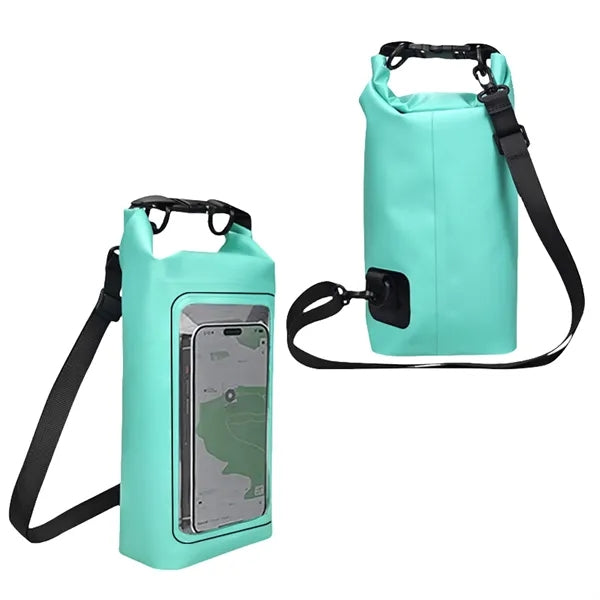 2L Outdoor Beach Waterproof Backpack Clear Phone Pouch
