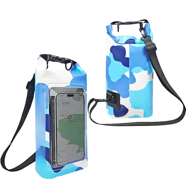 2L Outdoor Beach Waterproof Backpack Clear Phone Pouch