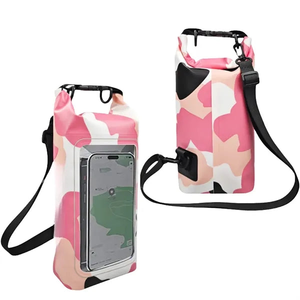 2L Outdoor Beach Waterproof Backpack Clear Phone Pouch