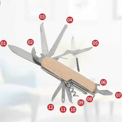 Personalized Multifunction Wood Engraving Pocket Knife