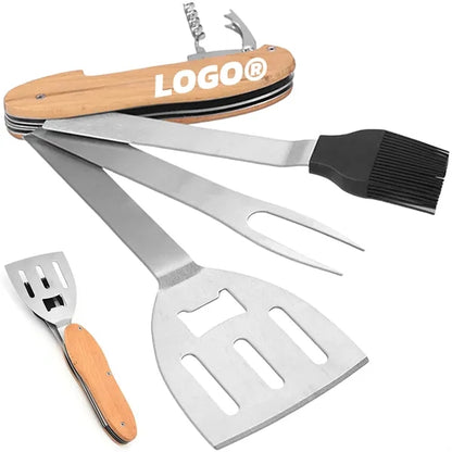 5 in 1 Multifunctional Stainless Steel Barbecue Tool Set