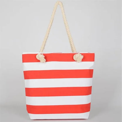 Fashion Eco Friendly Canvas Tote Bag With Hemp Rope Handle