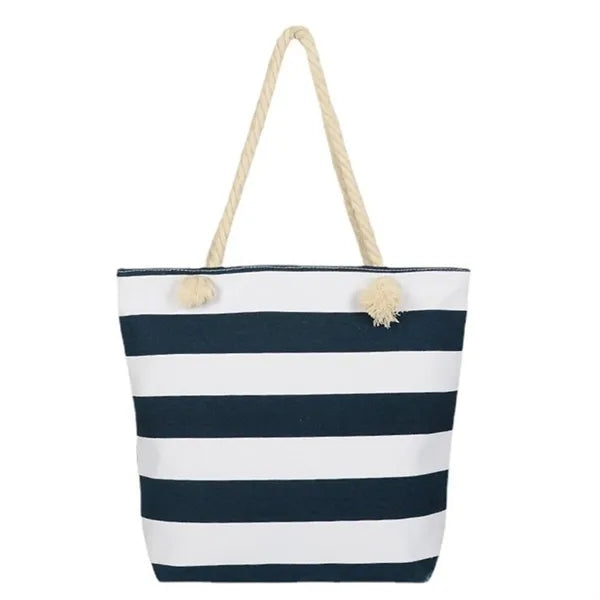 Fashion Eco Friendly Canvas Tote Bag With Hemp Rope Handle
