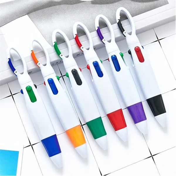 4 in 1 Retractable Shuttle Multicolored Ballpoint Pen
