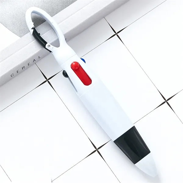 4 in 1 Retractable Shuttle Multicolored Ballpoint Pen