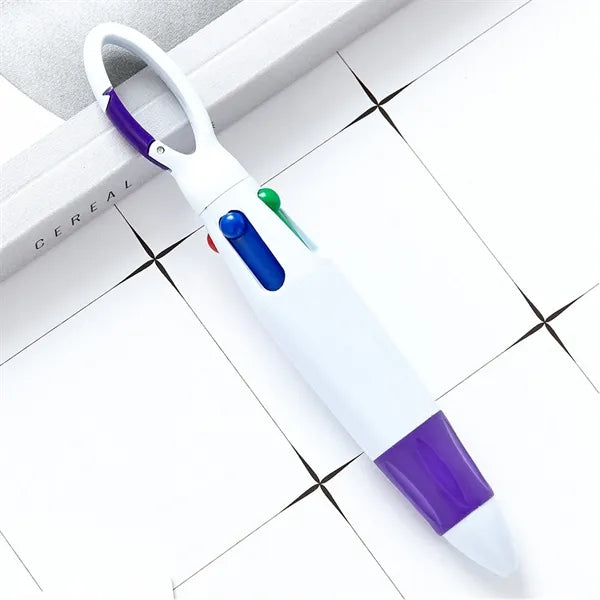 4 in 1 Retractable Shuttle Multicolored Ballpoint Pen