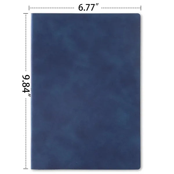 B5 Colorful Soft Leather Thick Paper Notebook With Ribbon