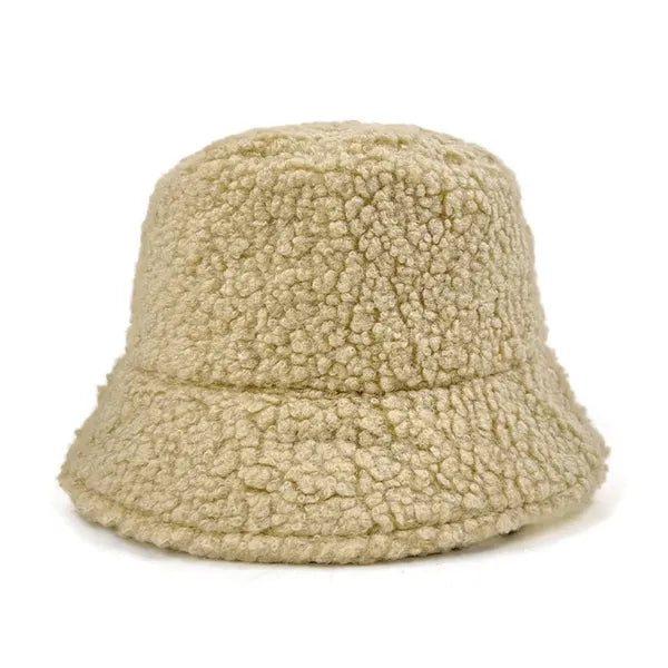 Lamb Wool Furry Bucket Hat