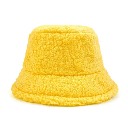 Lamb Wool Furry Bucket Hat