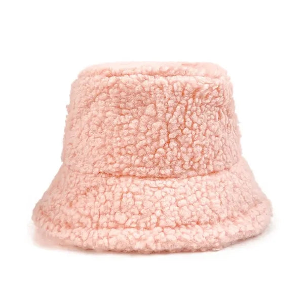 Lamb Wool Furry Bucket Hat