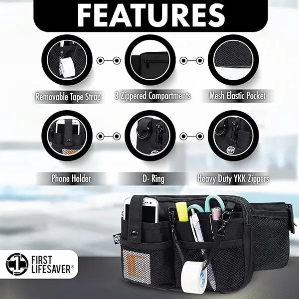 Nurse Medical Supplies Tool Organizer Waist Fanny Bag