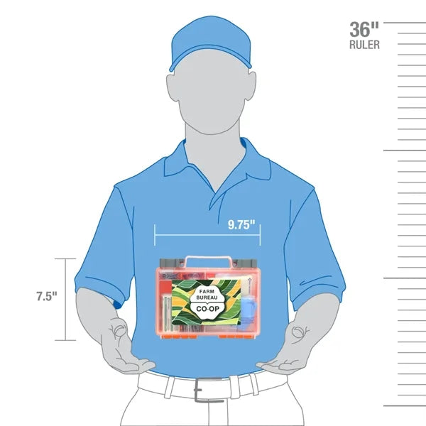 Clear Front Cover 118-piece First Aid Kit