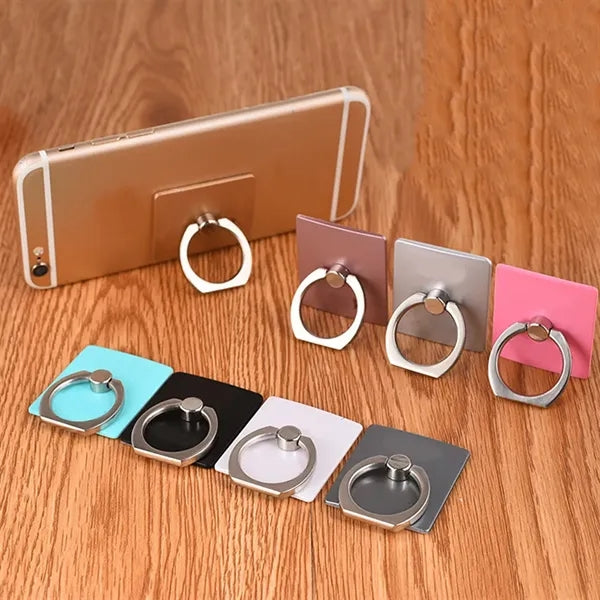 360 Degree Rotating Ring Buckle Mobile Phone Holder Square
