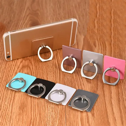 360 Degree Rotating Ring Buckle Mobile Phone Holder Square