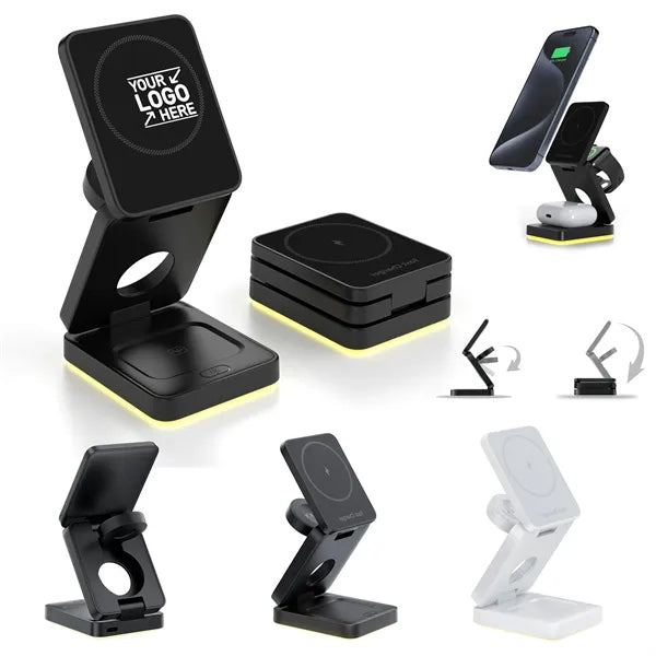 Multiple Devices Wireless Foldable Charger Stand