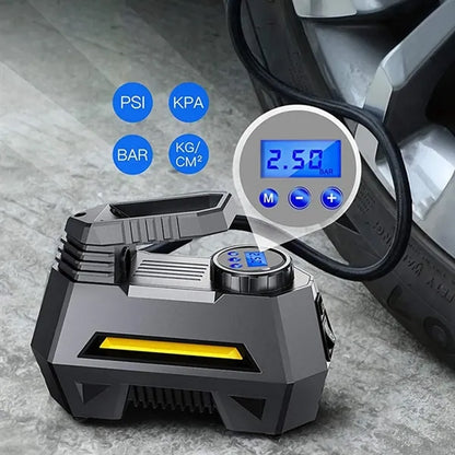 Car Tire Pump Inflator With Digital Pressure Gauge