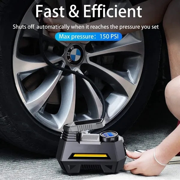 Car Tire Pump Inflator With Digital Pressure Gauge
