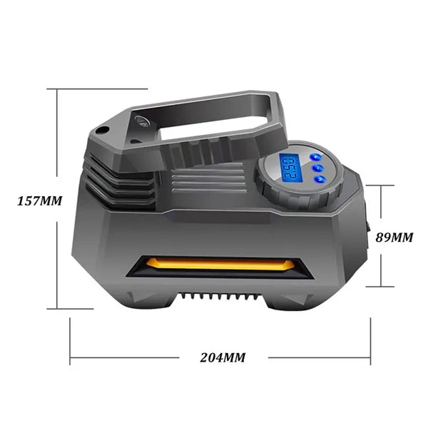 Car Tire Pump Inflator With Digital Pressure Gauge