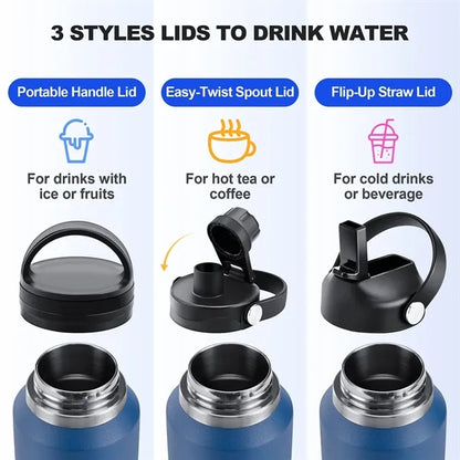 Double Wall Vacuum Stainless Steel Insulated Bottle 32oz
