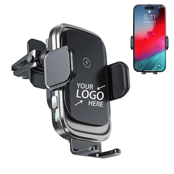 Fast 15w Auto Clamping Car Wireless Charger