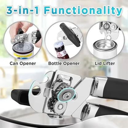 Manual Easy Grip Handheld Can Opener