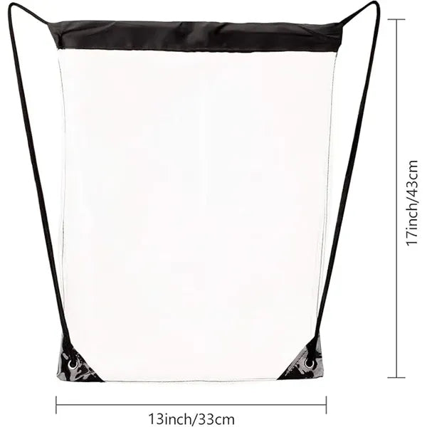 Custom Clear Drawstring Cinch Pack Backpack