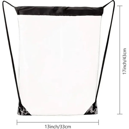 Custom Clear Drawstring Cinch Pack Backpack
