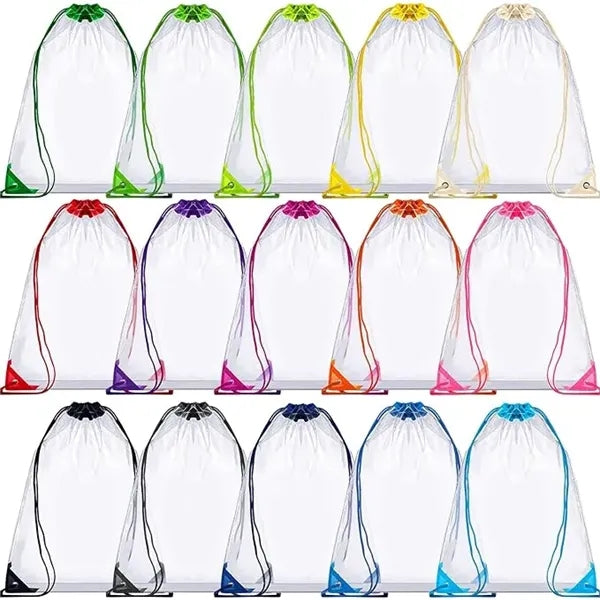 Custom Clear Drawstring Cinch Pack Backpack