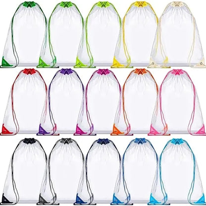 Custom Clear Drawstring Cinch Pack Backpack