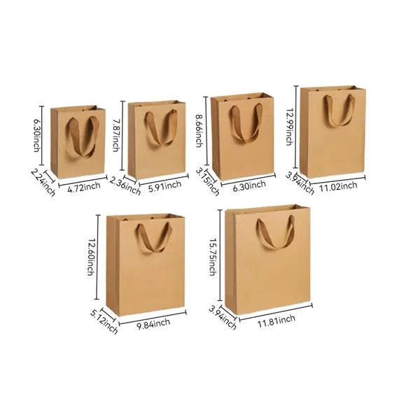 Reinforced Handle Customizable Shopping Gift Paper Bags
