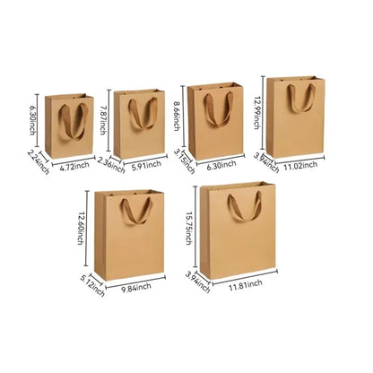 Reinforced Handle Customizable Shopping Gift Paper Bags