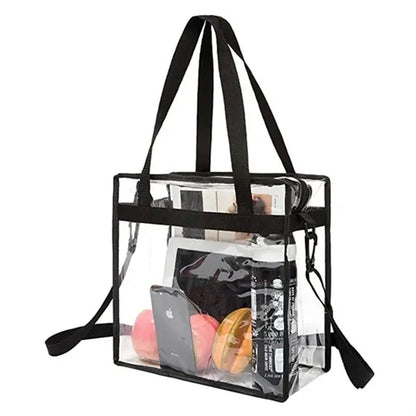 Stadium PVC Clear Plastic Tote Bag with Handles