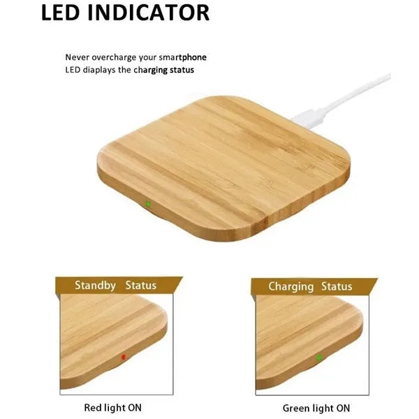 Bamboo Wireless Charger Pad