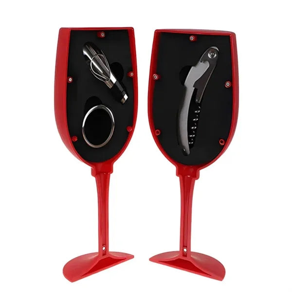 Wine Glass Shape Opener Set