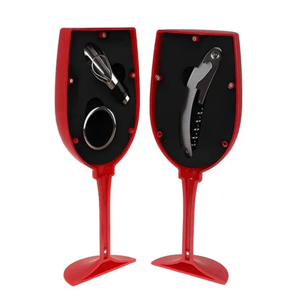 Wine Glass Shape Opener Set