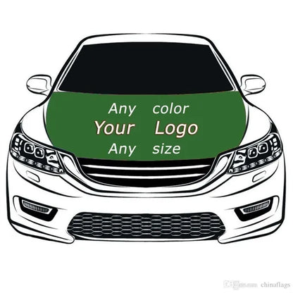 Flexible Polyester Coupe MPV Car Hood Flag Various Colors